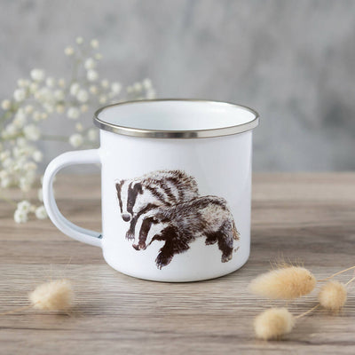 Badger Enamel Mug in White