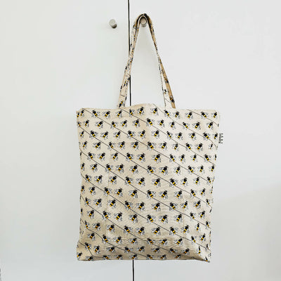 Bee Organic Cotton Large Shoulder Bag