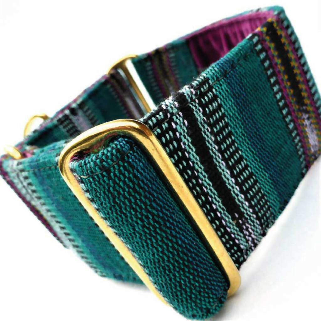 Bedouin Martingale Collar in Oasis Green