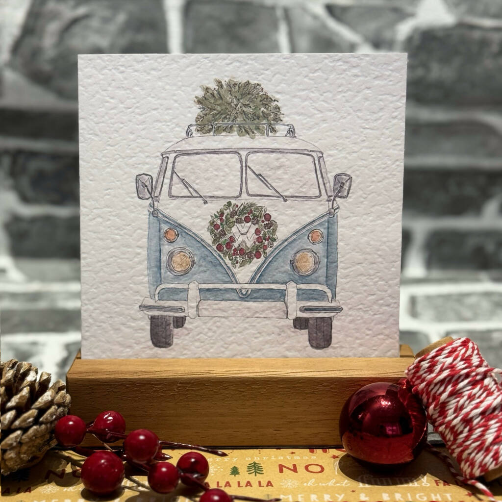 VW Camper Christmas Card