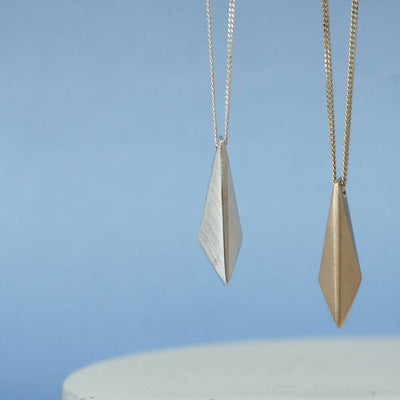 Kite Shape Pendant Necklace in Solid 9ct Gold