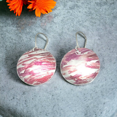 Dahlia Inspired Aluminium Earrings