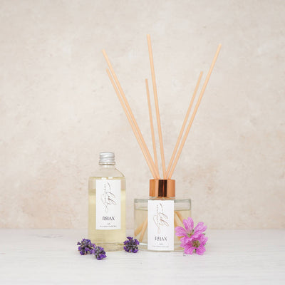 Relax with Lavender & Geranium, 100ml Reed Diffuser