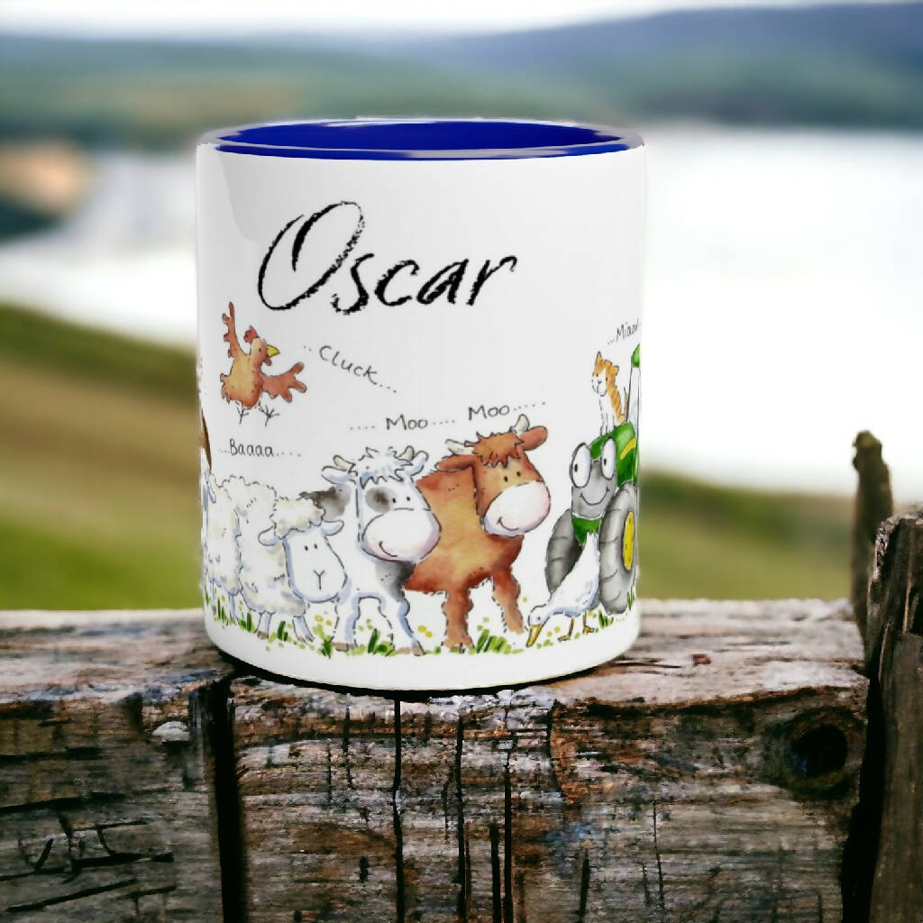 Farm personalised mug