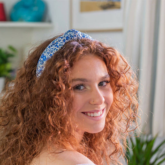 Liberty Padded Knot Headband - Emma and Georgina B Print