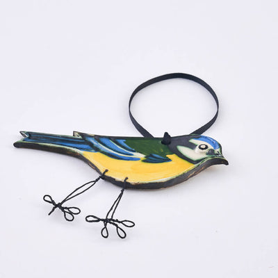 Blue Tit Hanging Ceramic Decoration