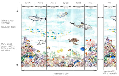 Under The Sea Children's Mural Wallpaper