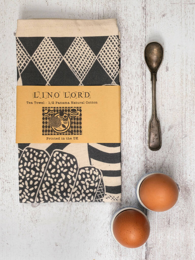 Boiled Eggs and Soldiers Cotton Tea Towel