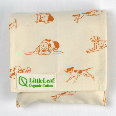 Dogs Handkerchiefs, 3-pack in a fabric bag in 100% organic cotton