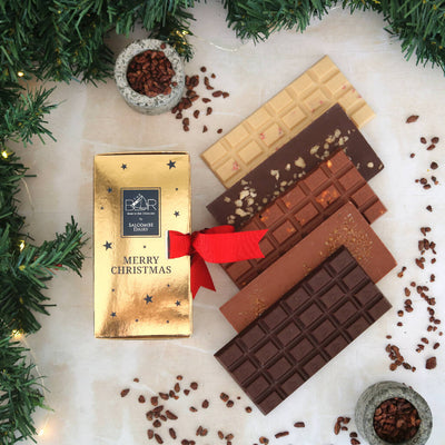 Christmas Gold Chocolate Gift Box - Select Your Flavours