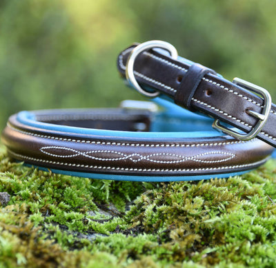 Bleaberry Leather Dog Collar