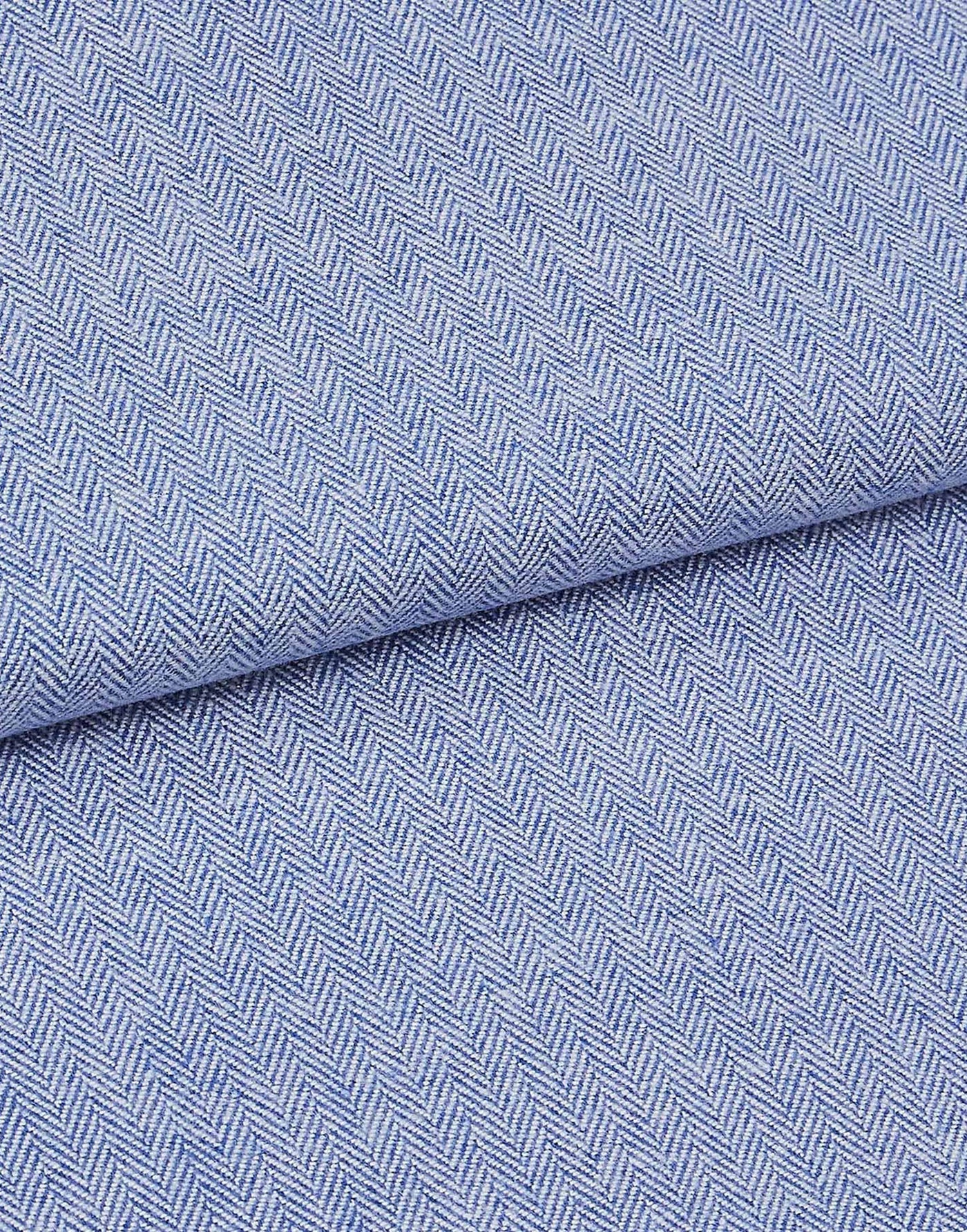 Men's Brushed Cotton Pyjama Set – Staffordshire Blue Herringbone