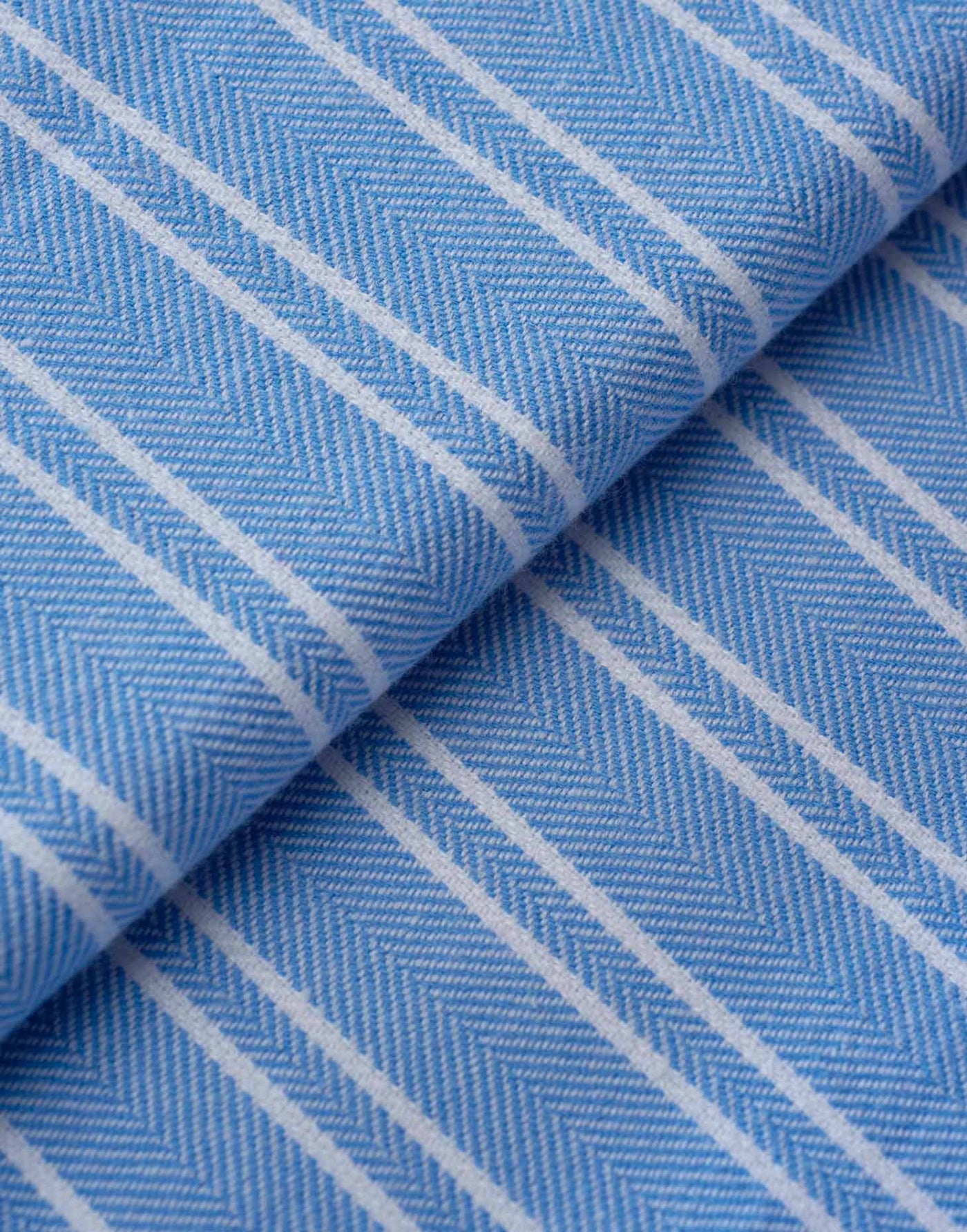 Women's Brushed Cotton Pyjama Trousers - Westwood Blue Stripe