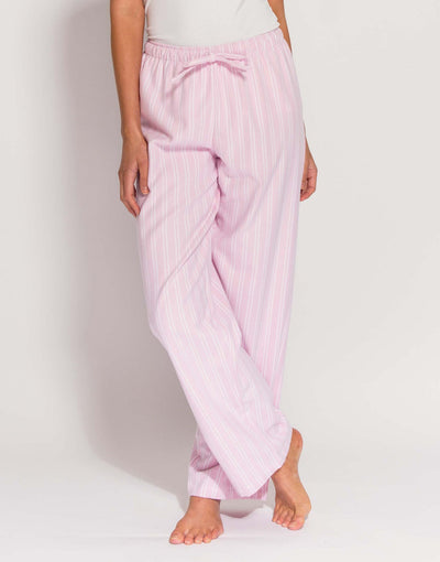 Women's Brushed Cotton Pyjama Trousers – Westwood Pink Stripe