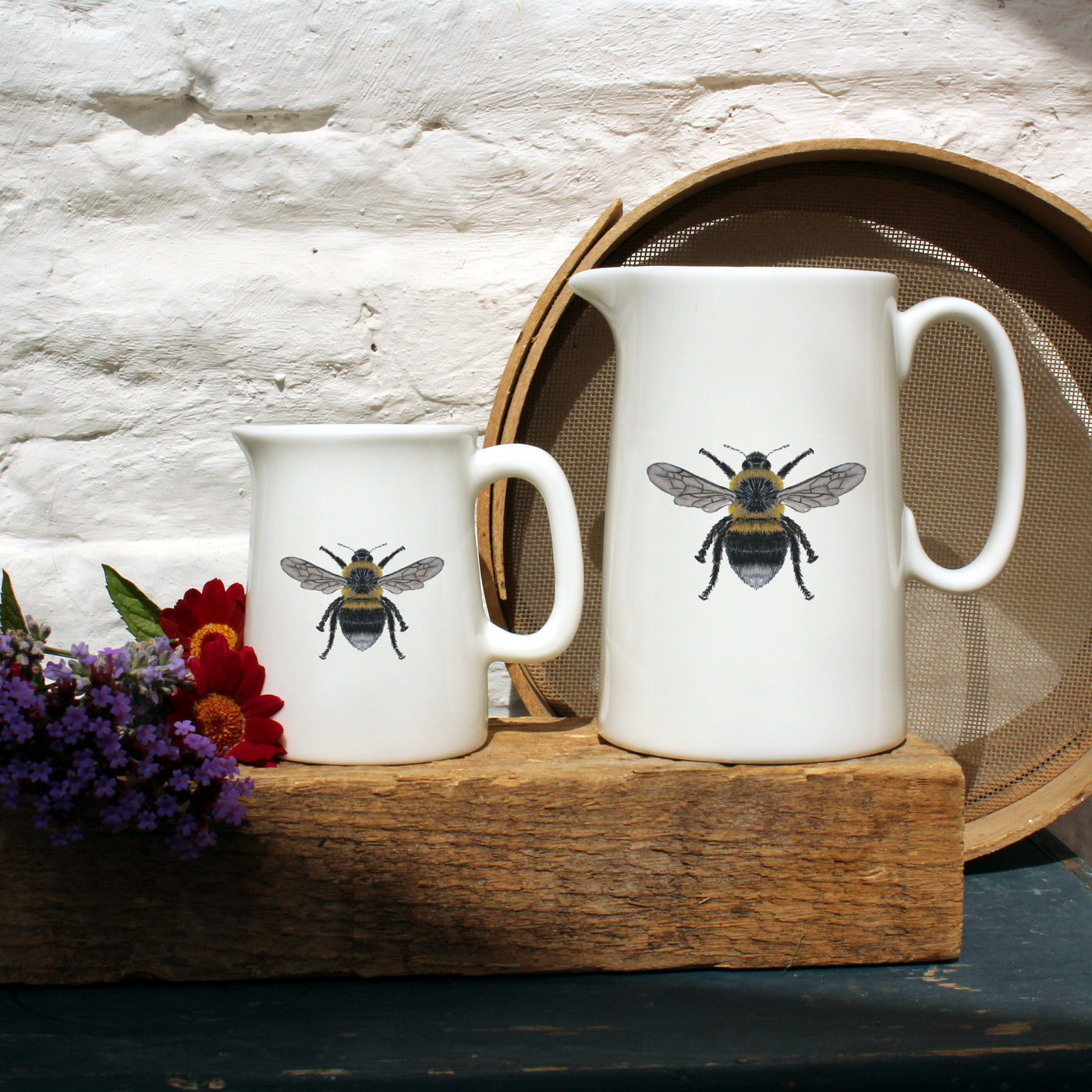 Bone China Jugs in Bee