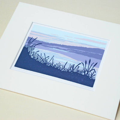 Twilight Walk, Silverdale - Limited Edition - Original Linocut Print