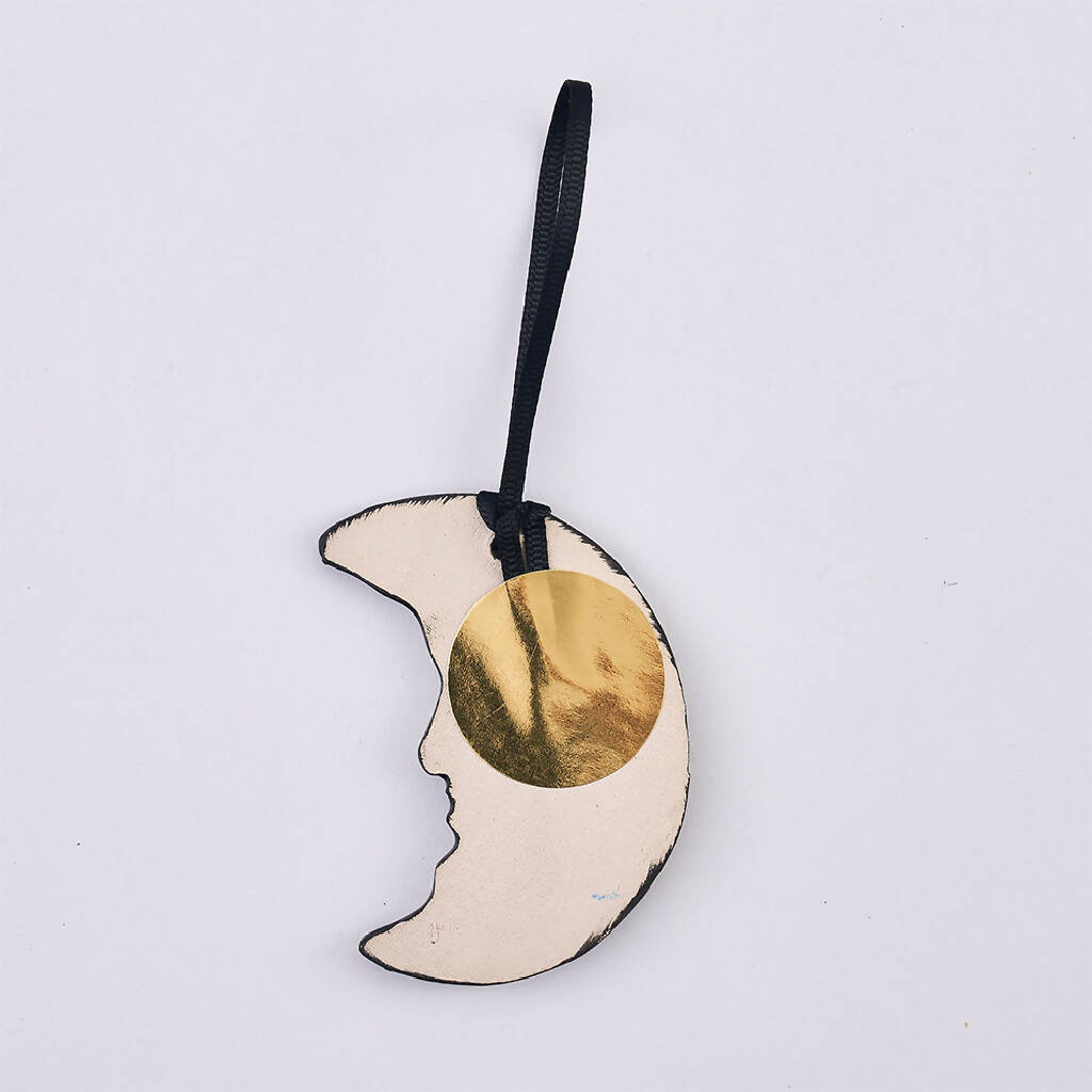 Crescent Moon Hanging Ceramic Decoration