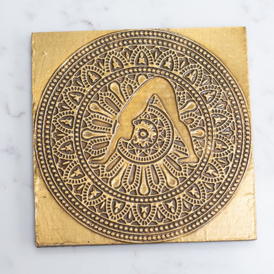 Brass Mandala Design Coasters