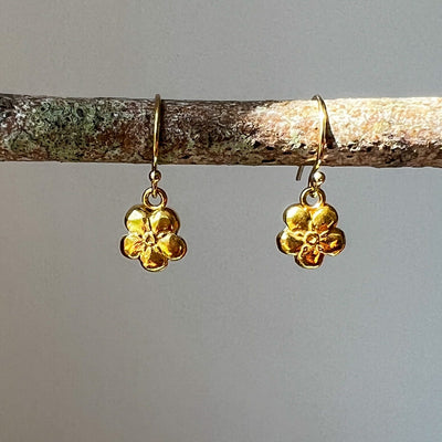 Gold Forget Me Not Earrings