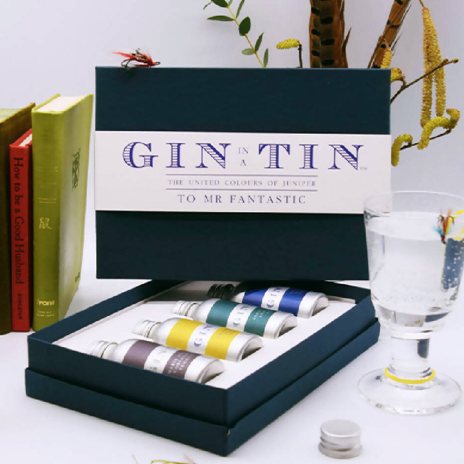 GIFT SET OF FOUR MINIATURE GINS FOR MR FANTASTIC!