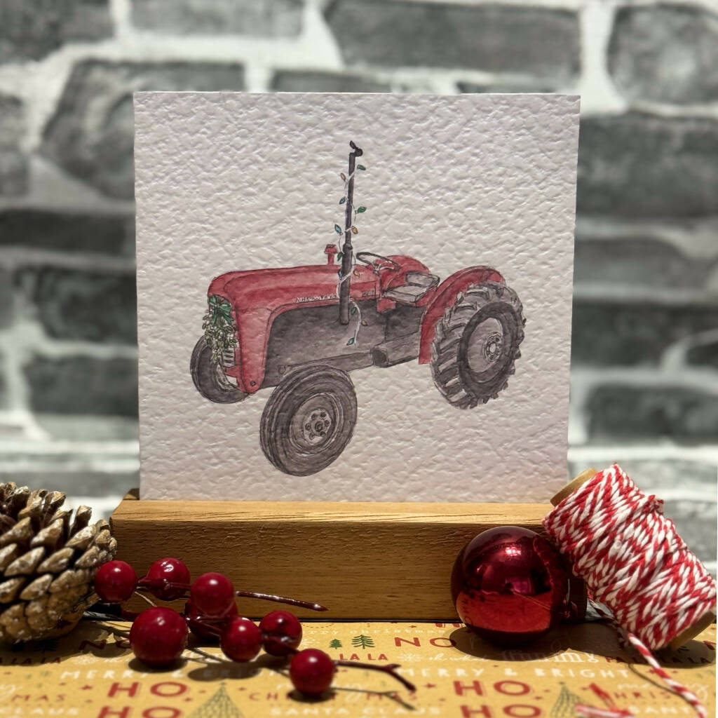 Tractor Christmas Card