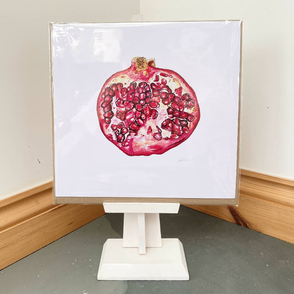 Pomegranate Print A3 By Cornish Artist Saskia