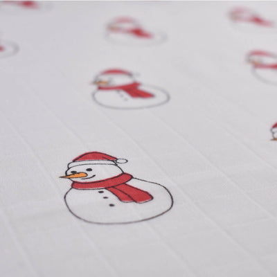 2-pack of Christmas Muslins in 100% Organic Cotton