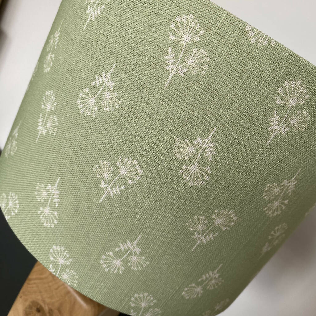 Cow Parsley Design Lampshade in Natural Linen