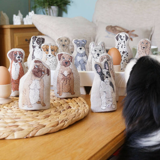 Embroidered Dog Egg Cosy - Twelve Breeds Available
