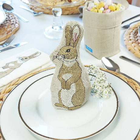 Present For Rabbit Luxury Embroidered Rabbit Gift Set | Country Living Marketplace