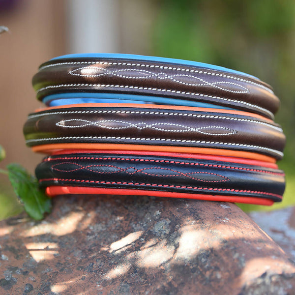 Bleaberry Leather Dog Collar