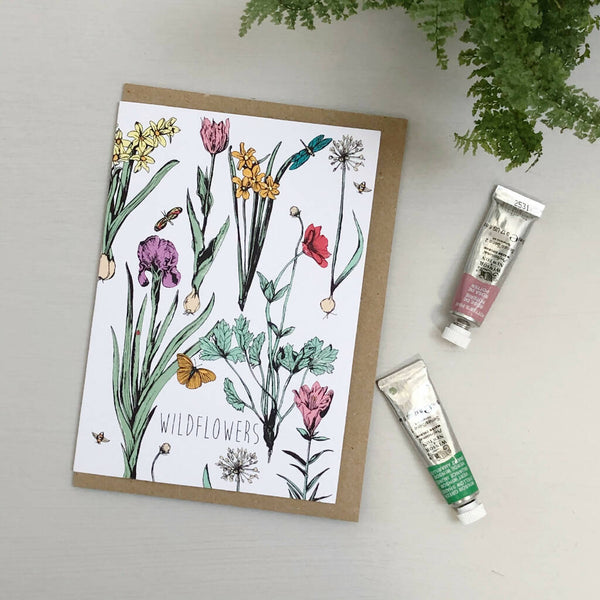 Wildflowers Hand-Drawn Card