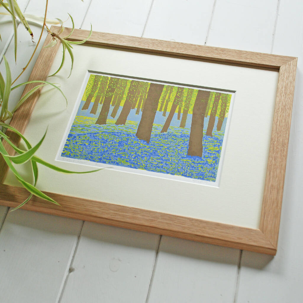 Bluebell Wood - Limited Edition - Original Linocut Print