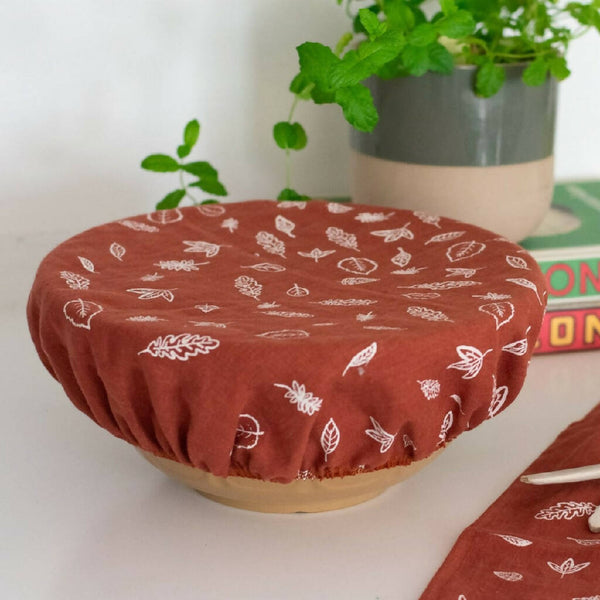 Reusable Leaf Bowl Cover - Large Size