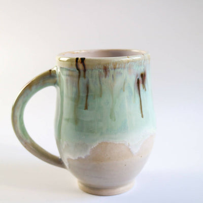 Stoneware Mug in Mint Glaze