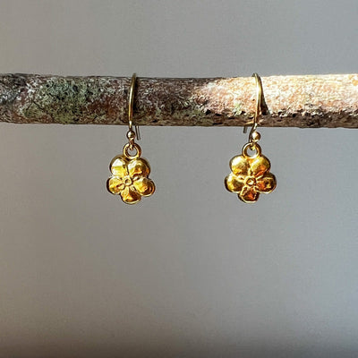 Gold Forget Me Not Earrings