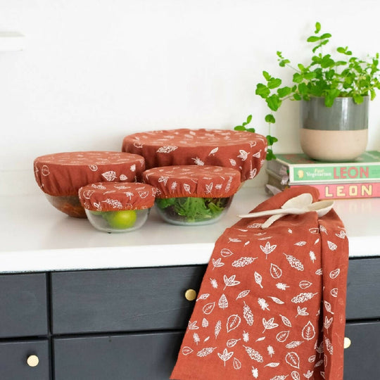 Reusable Leaf Bowl Cover - Large Size