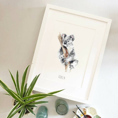 Koala Watercolour Art Print