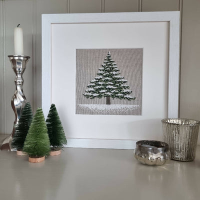 Snow Fir Tree Embroidery Kit