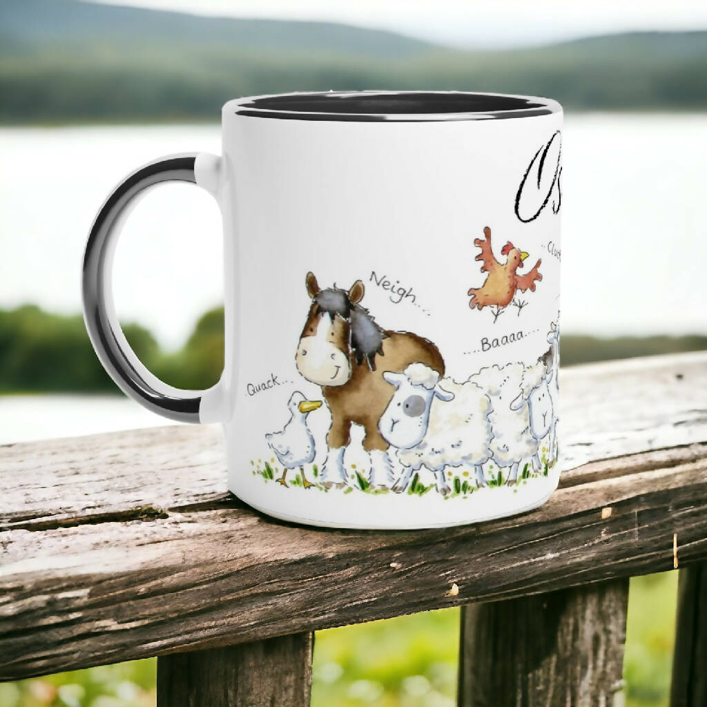 Farm personalised mug