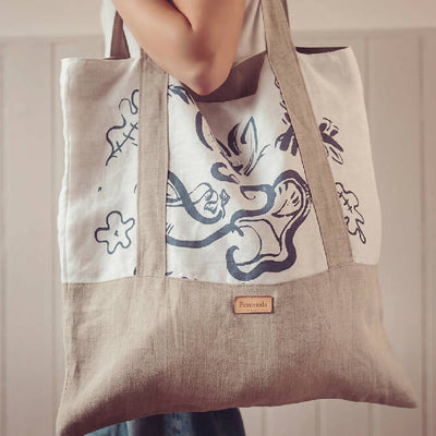 Blissful Linen Market Bag
