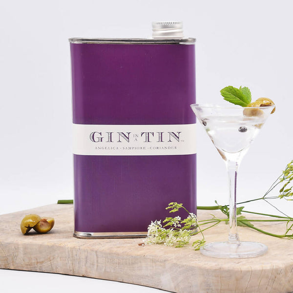 LONDON DRY ANGELICA, SAMPHIRE & CORIANDER GIN IN A TIN | 50cl Tin