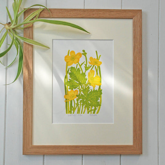 Buttercups - Limited Edition - Original Linocut Print