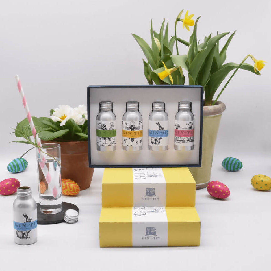 EASTER GIFT SET OF FOUR MINIATURE GINS | Country Living Marketplace