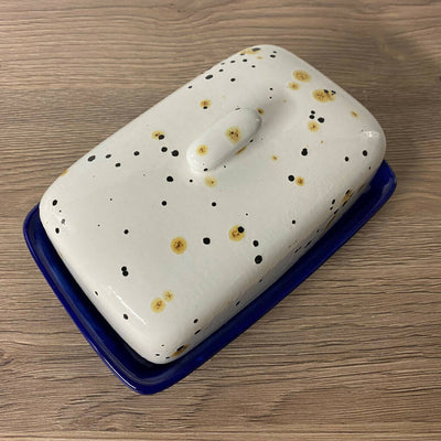 Butter Dish with Confetti Glaze