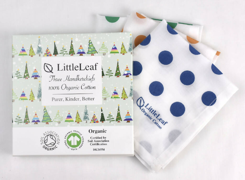 Spotty Handkerchiefs in 100% organic cotton