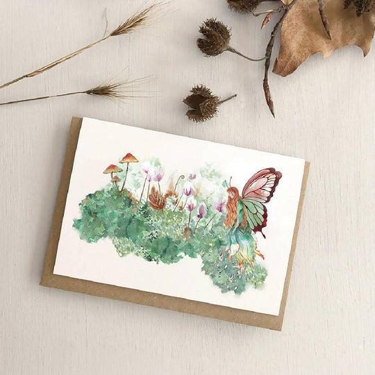 Watercolour Forest Fairy Greetings Card