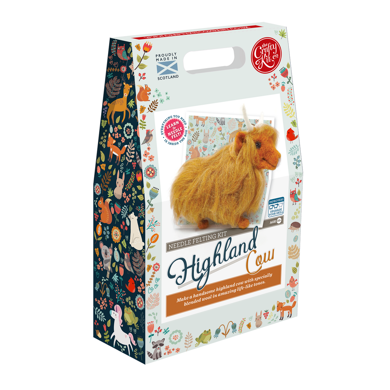 Highland Cow Needle Felting Kit