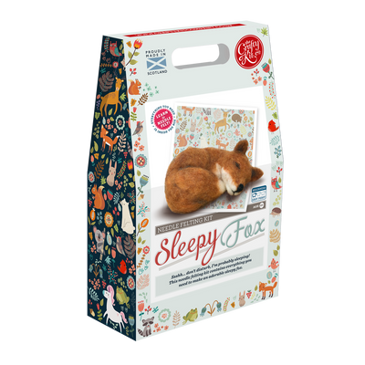 Sleepy Fox Needle Felting Craft Kit