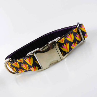 Lily Cup Buckle Collar in Yellow